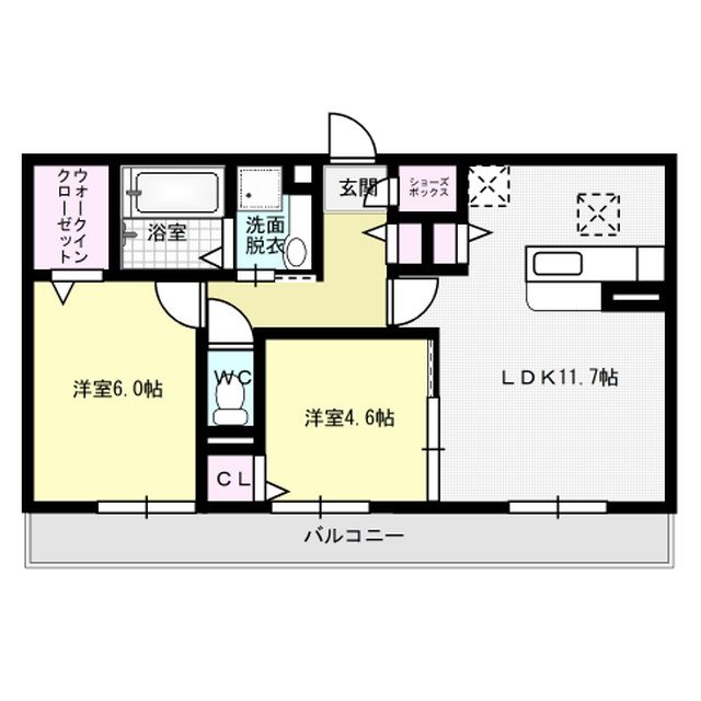 D-room大濠 302号室 間取り