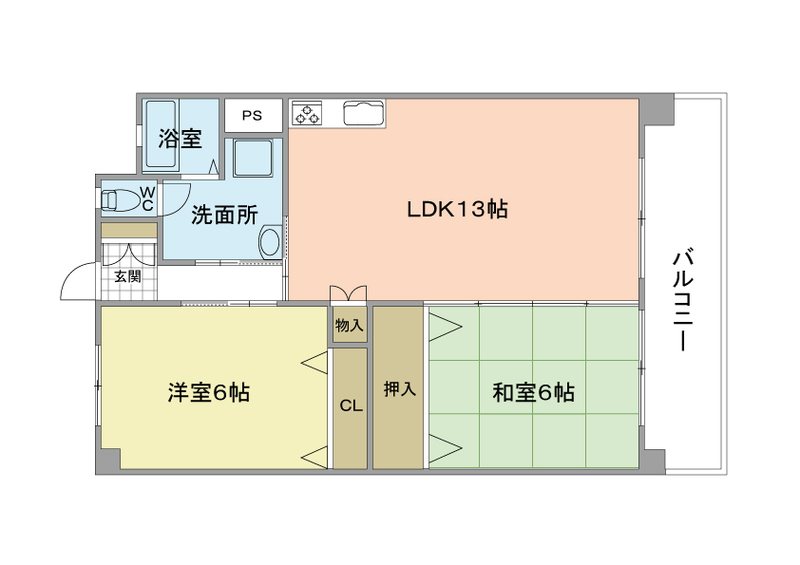 アンピールメゾン大橋  間取り