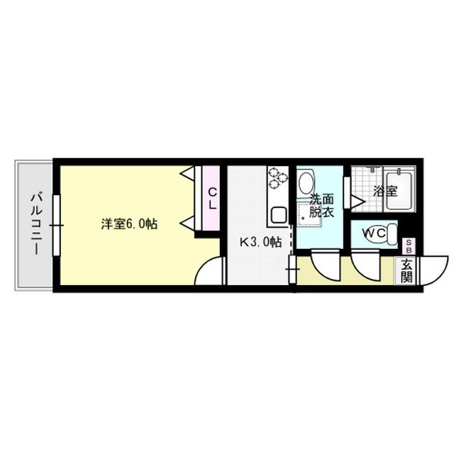 カンステレイションV 201号室 間取り
