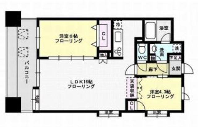 クリエート薬院    間取り