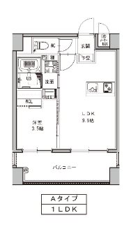 zip kenchomae  間取り