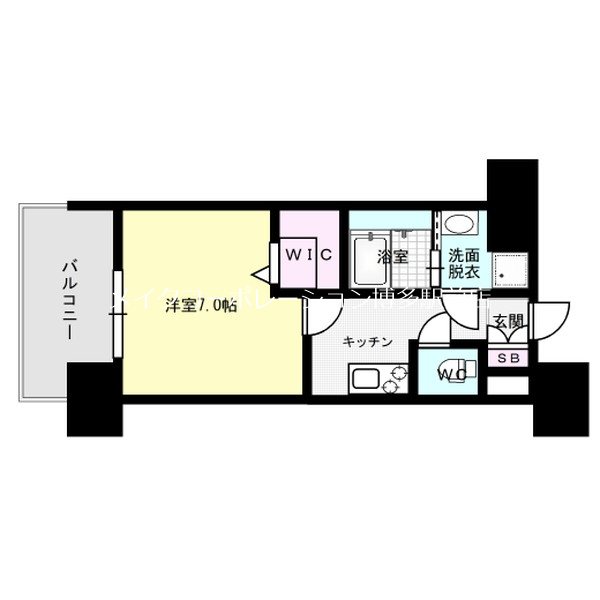 エンクレスト博多リバティ 間取り