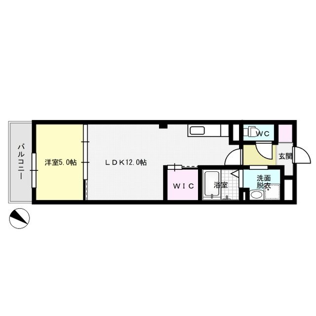 シャトー宝町 302号室 間取り