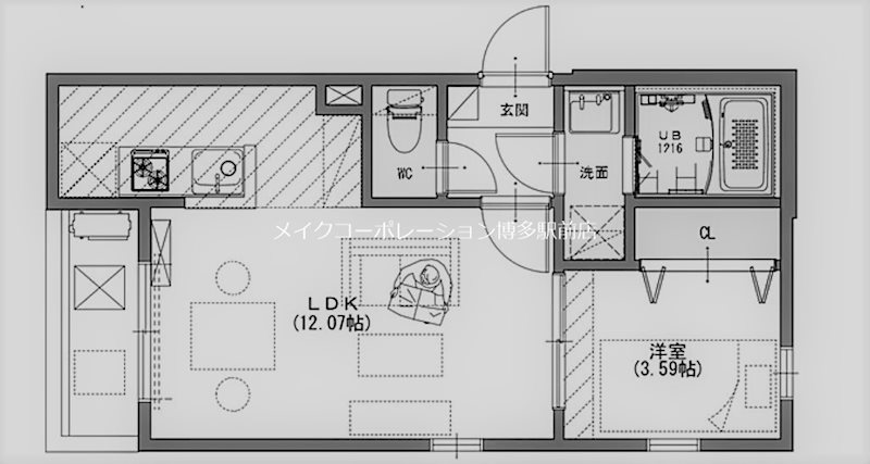 Q-STAGE住吉 間取り