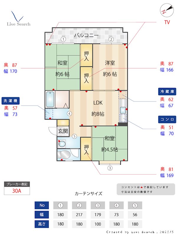 KYビル 405号室 間取り