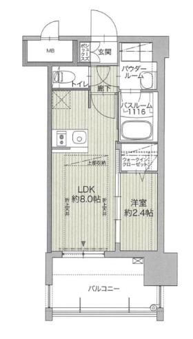 グランフォーレ博多ウォーターフロント  間取り