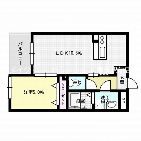 駅南Ⅴマルオカ 間取り