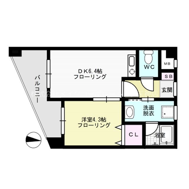 ハイブリッジ六本松  間取り