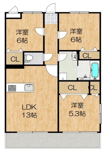プレステージ入部 間取り