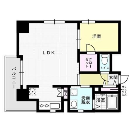 Volare大濠公園  間取り