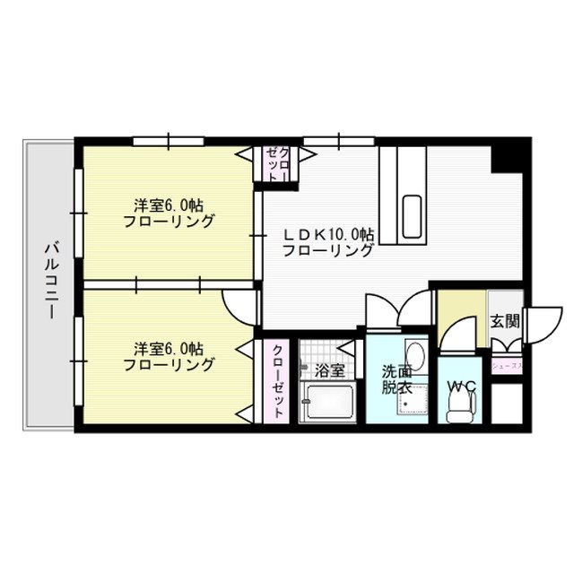 リバティ天神南 間取り