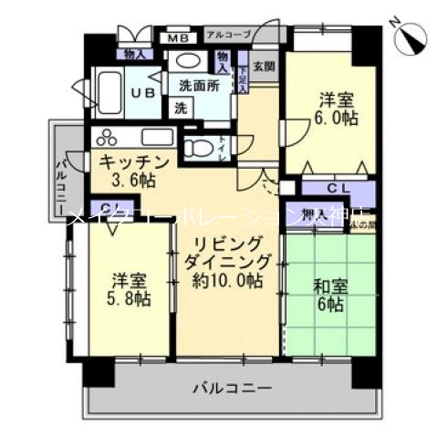ダイナコートエスパシオ薬院南 間取り