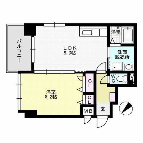 コンフォール博多駅南 間取り