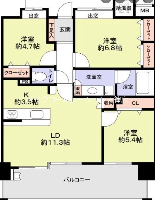 ウェルリバービュー天神 間取り