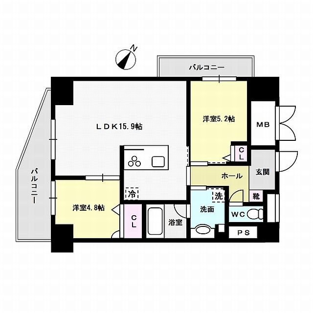 Palais Felicia 1103号室 間取り