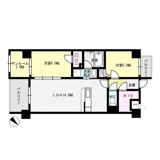 Y・M FLAT matoba  間取り