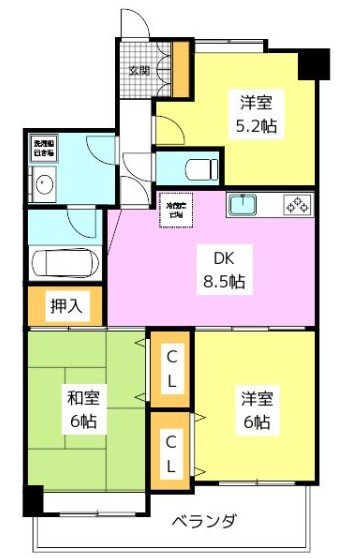 エンゼルハイム高宮 間取り