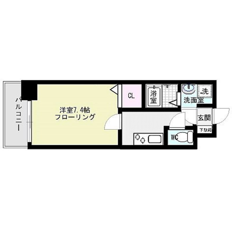 ローズモント・フレア六本松 間取り図