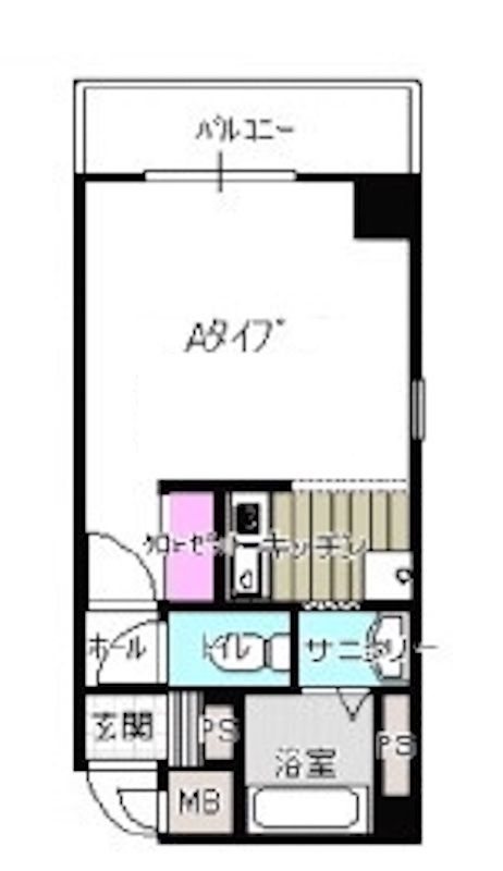 ソレイユ天神南  間取り