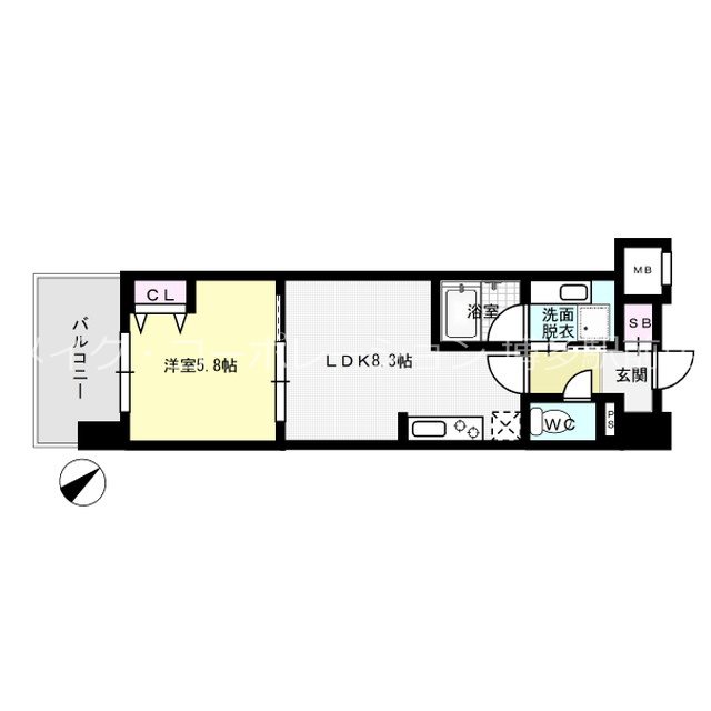ウィスタリアレジデンス博多 間取り図