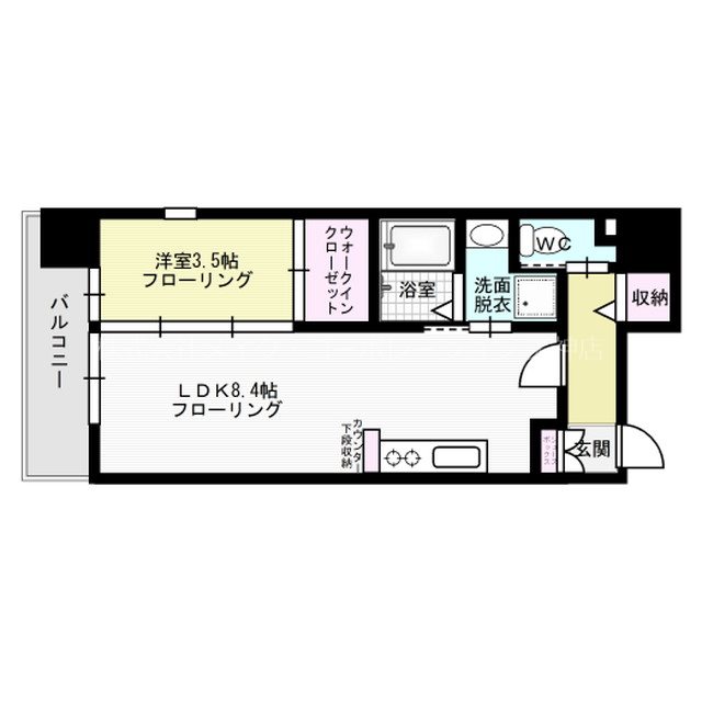 アンシャルム大濠プレミア  間取り