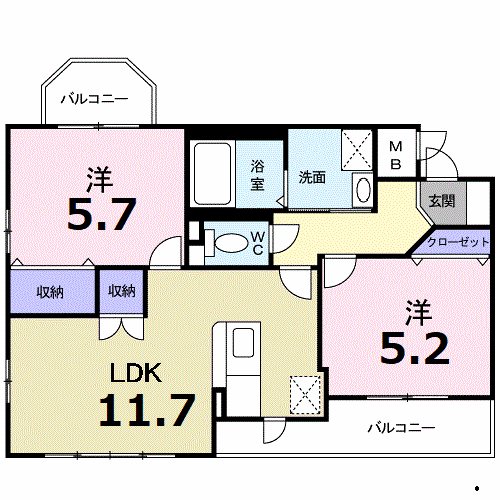 カイザー姪浜 間取り
