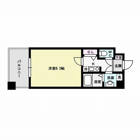ツインズ博多N館 間取り