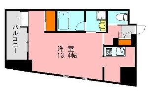アソシアグロッツォ天神ミッドシティ  間取り