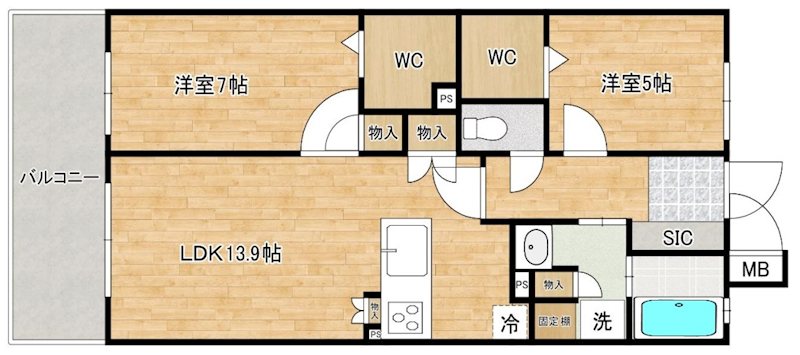 オーヴィジョン香椎浜ザ・シティ 間取り