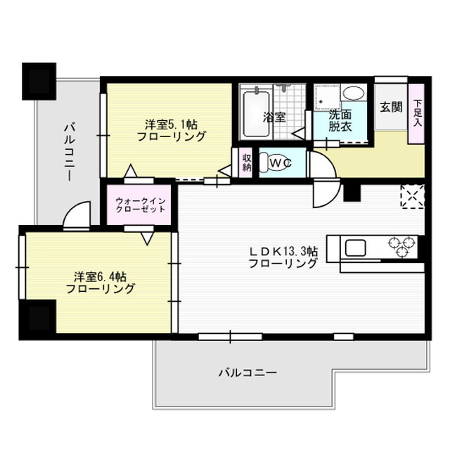 グランパーク天神 間取り
