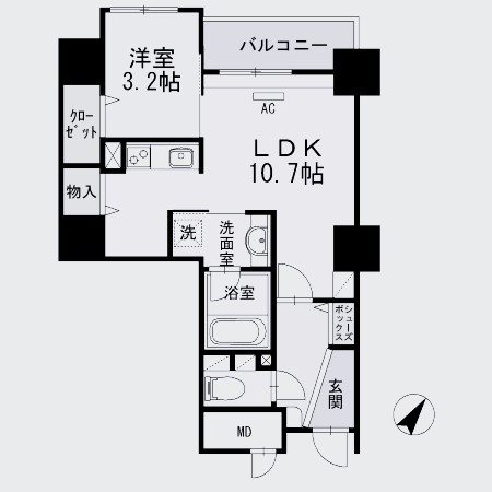 リーブル博多駅前 間取り