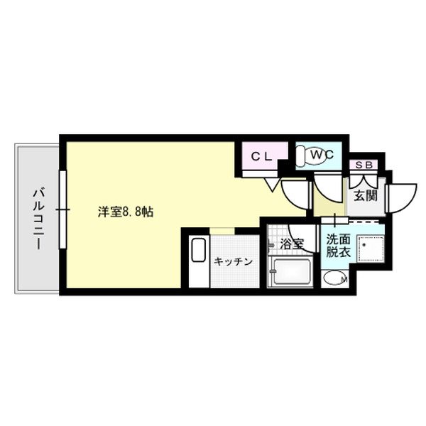 エンクレスト博多駅南ＳＨＡＲＥ 間取り