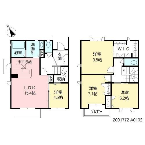 ヴィラーチェ浄水　参番館 間取り