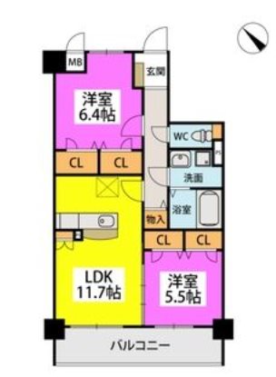 ベルカンパーニュ 間取り