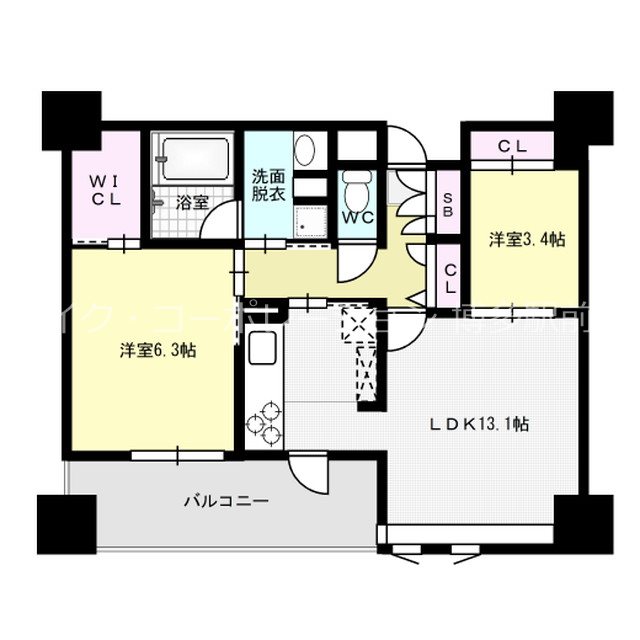 エンクレスト博多PREMIER 間取り
