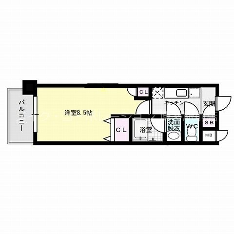 レジデンシャルヒルズ博多駅前弐番館 間取り