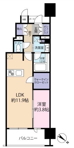 MJR博多ザ・レジデンス 間取り