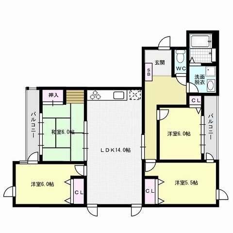 ヒルズＩ 間取り