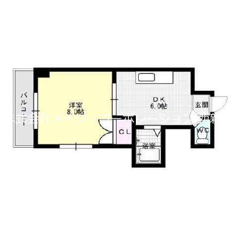ロイヤルパレス片江 間取り