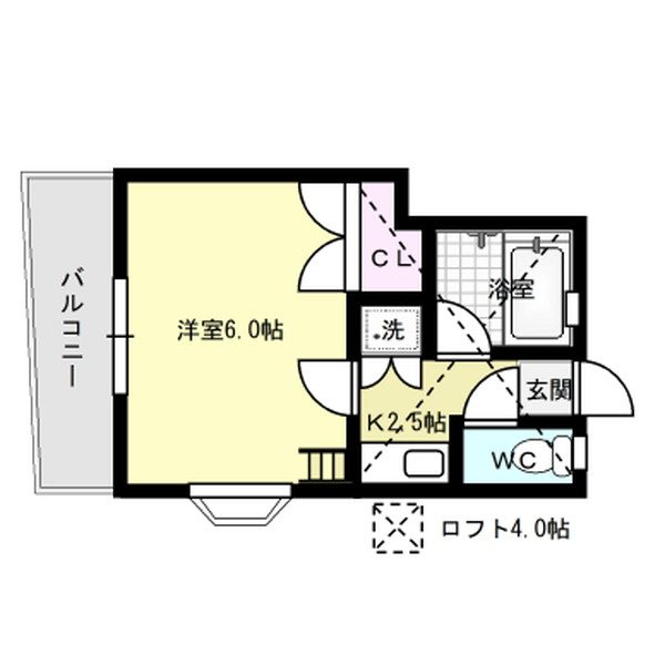 マーベラス西新Ⅰ 間取り