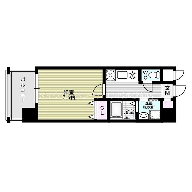 エンクレスト博多駅南Ⅱ 間取り
