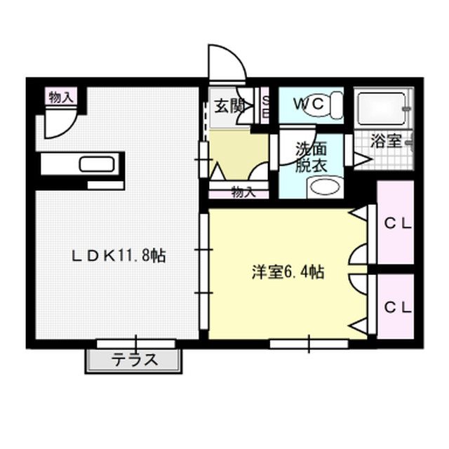 アウロラB棟  間取り
