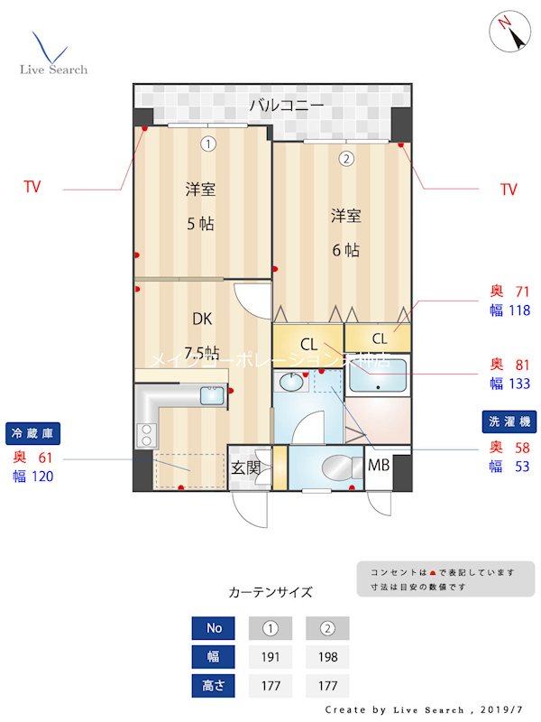 ニッセイ・ディーセント小笹 間取り