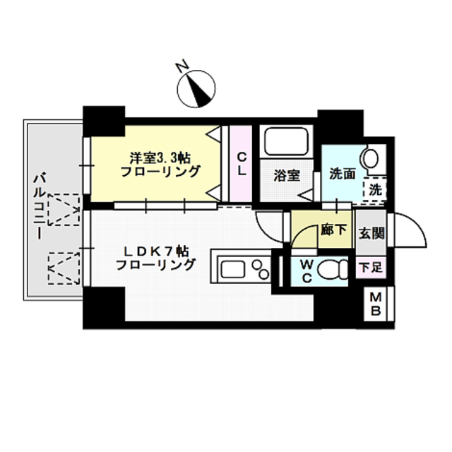 エンクレスト博多ハーモニー 間取り図