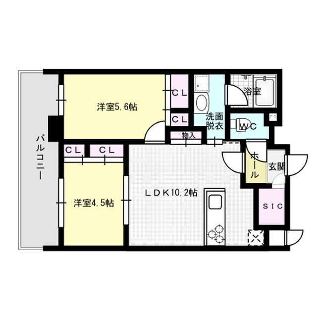 Quintet　Minami　Fukuoka 間取り
