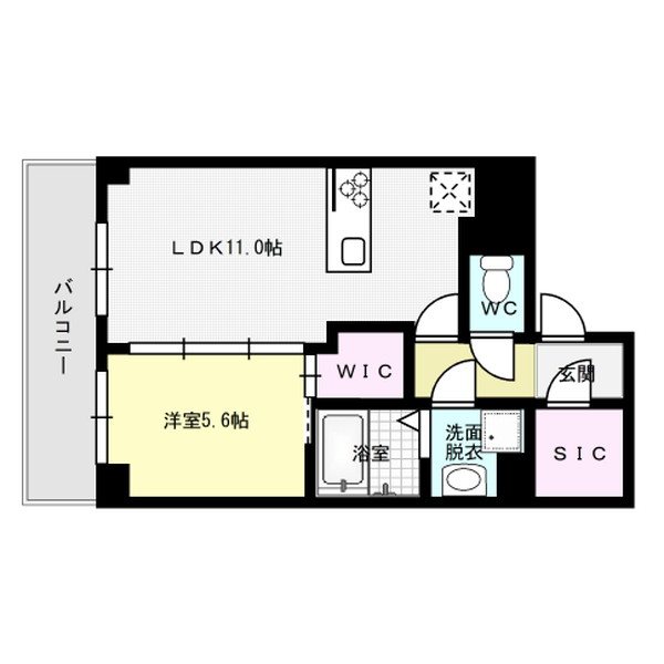 エルヴィータ渡辺通 間取り