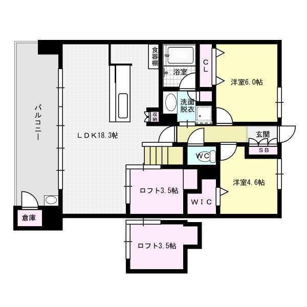レジアス大橋デュクス 間取り図
