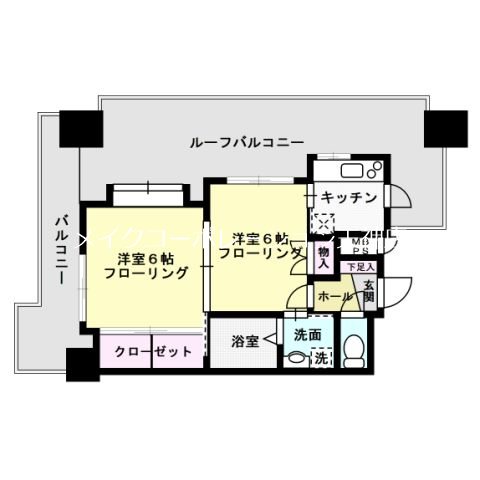 エステート・モア・薬院倶楽部 間取り