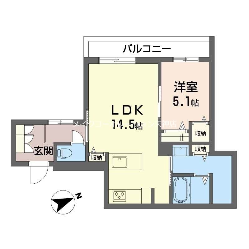 シャーメゾン六本松南 間取り