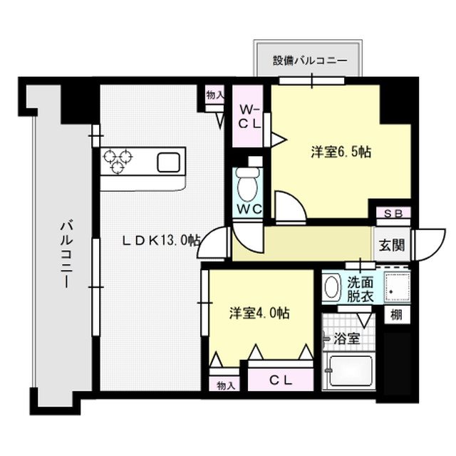 LIBTH博多空港通り 間取り